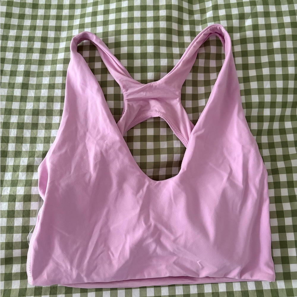 Lululemon Pink Racerback Sports Bra